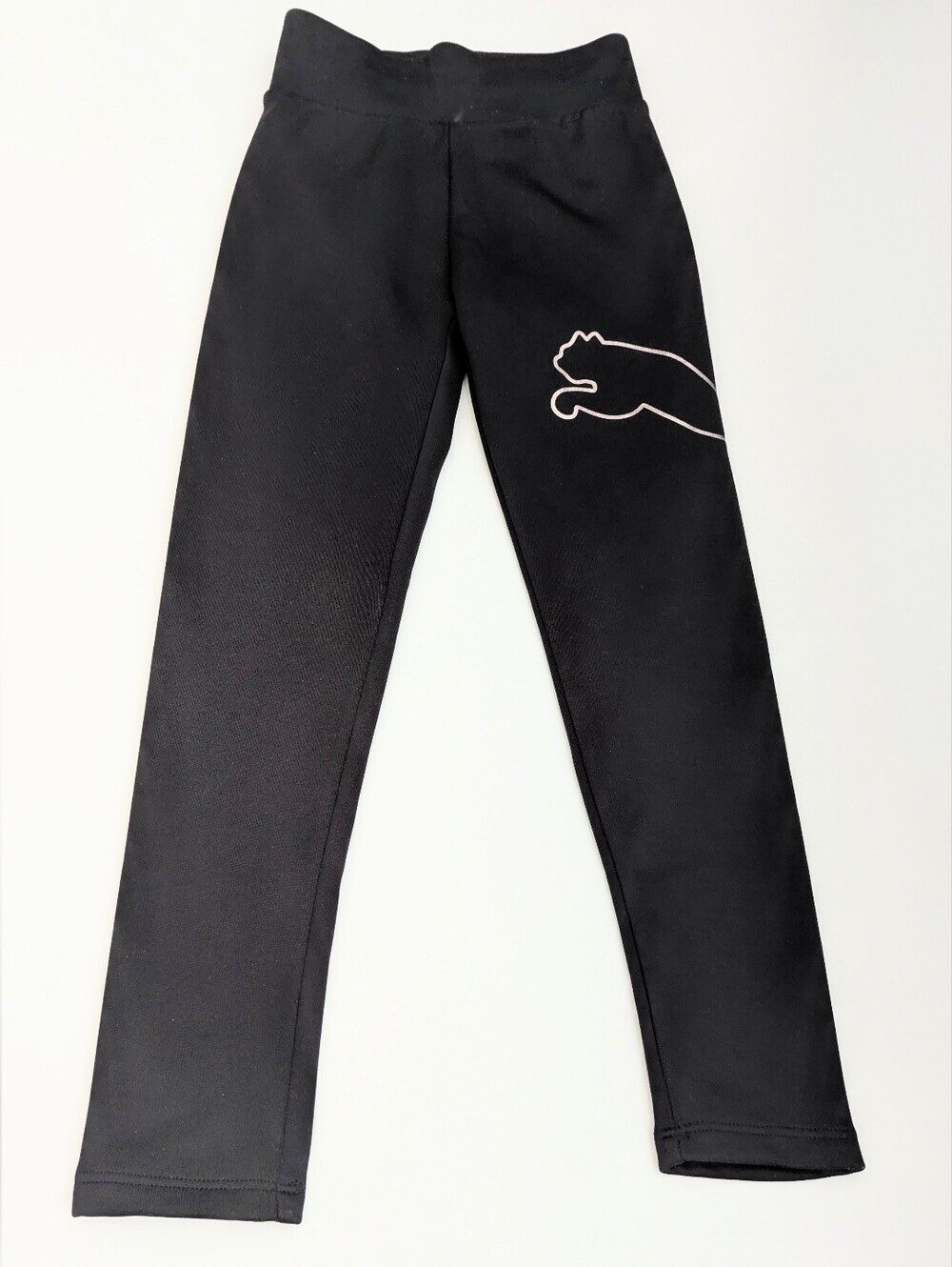 Puma Girls' (7/8-Medium) Black Sweatpants/Joggers/Leggings w/Fleece Lining